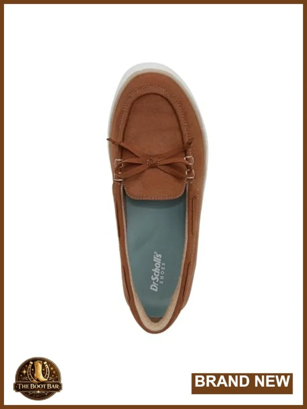 Slip On Boat Shoe with Bow Detail Platform Sole
